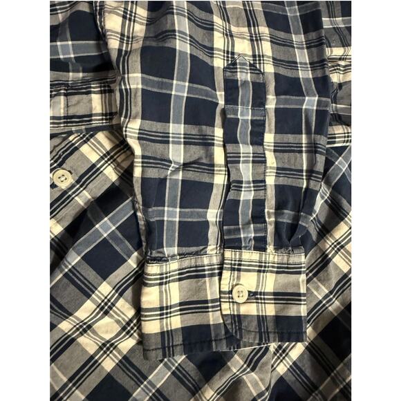 Vintage Abercrombie Fitch Mens Shirt SZ L Blue Muscle Fit - Picture 6 of 10